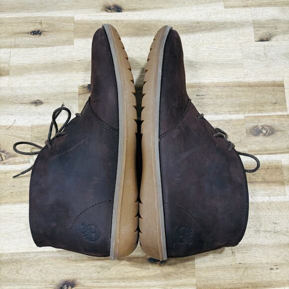 Timberland Earthkeepers 5949R Front Travel Brown Leather Chukka Mens Boots Sz 11